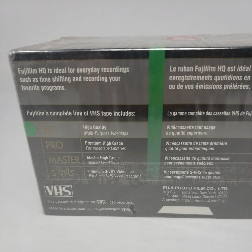 Fujifilm HQ120 T-120 VHS NEW Blank Video Tapes 6 Hours each High Quality Fuji